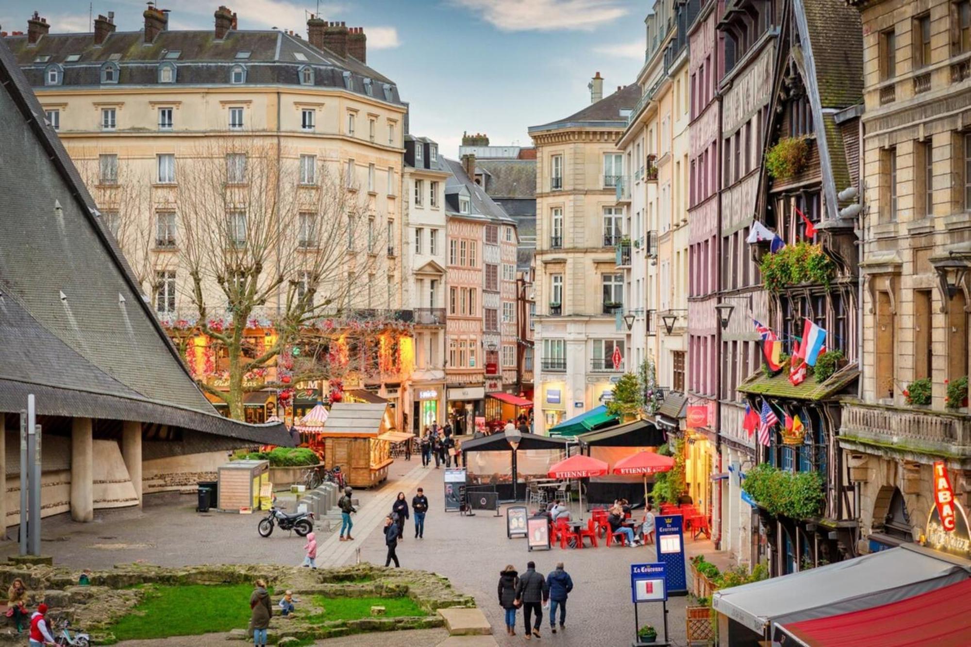 Vieux Marche Sublime Appartement Avec Ascenseur 鲁昂 外观 照片